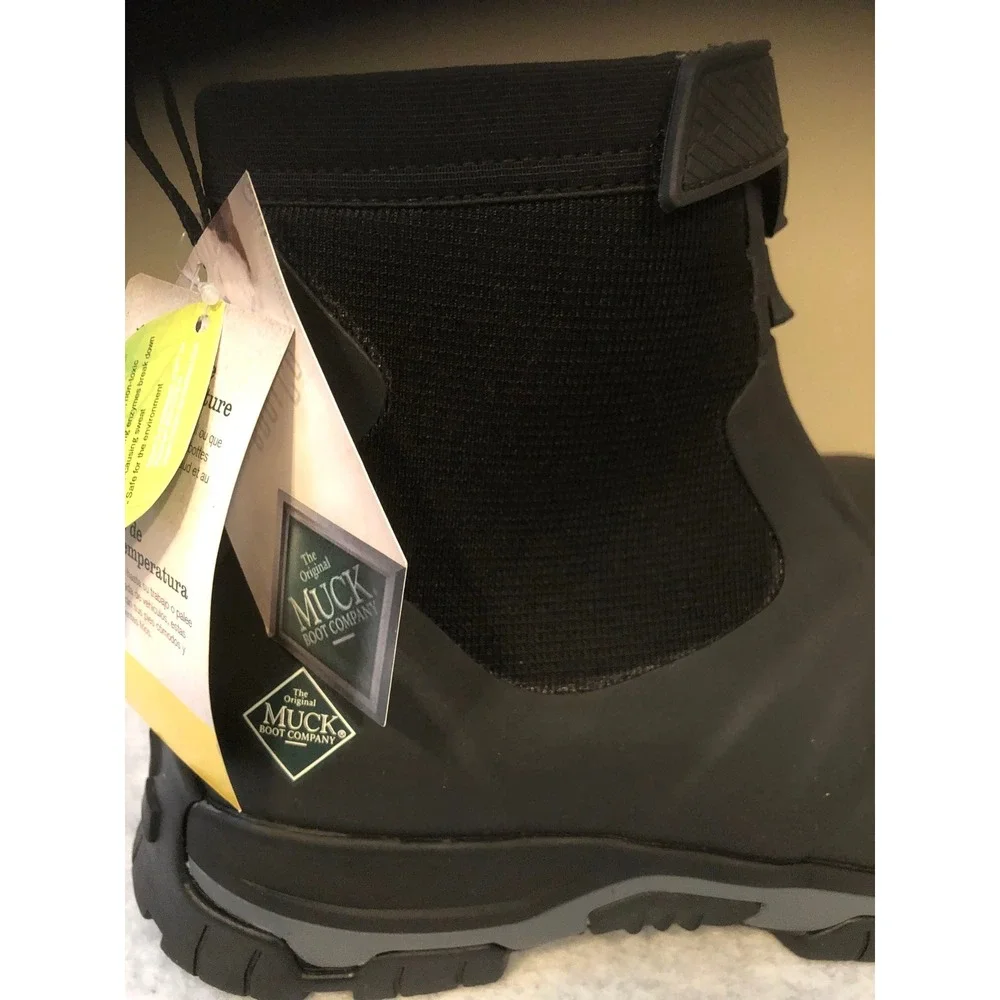 Muck Boot Co Apex Mid Zip Mens 14 Waterproof Hiking Hunting Boots Black NIB